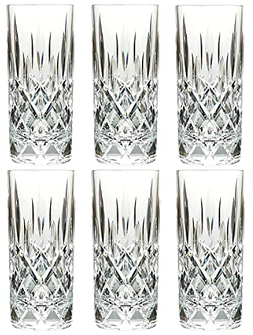 400ml verres à eau en tritan plastique Tumblers à Jus et Soda Acrylique Highball Gobelets à Cocktail Verre à Boisson Tasses Long Drink Incassables Réutilisables lavables au lave-vaisselle Sans BPA