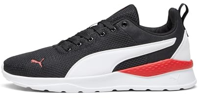 PUMA Anzarun Lite, Sneaker Unisex - Adulto, Puma Black Puma White For All Time Red, 42.5 EU