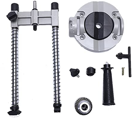 MULAIDI Elektrischer Bohrerständer, Schleifhalter, Schleifen, elektrische Bohrmaschinen-Zubehör, häufig verwendet in Häusern und Fabriken, verstellbare Klemmen, Schraubstock, Schleifer,
