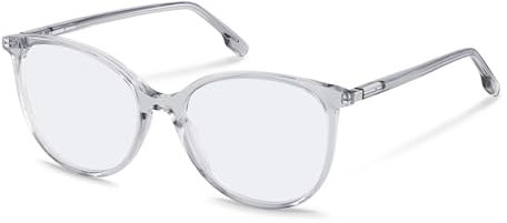 Rodenstock ROUNDED Azetat Brillen in Light Grey, Silver für Damen, Brille mit Sehstärke, optional mit Sonnenbrillen tönung oder Blaulichtfilter (Modell R5361)