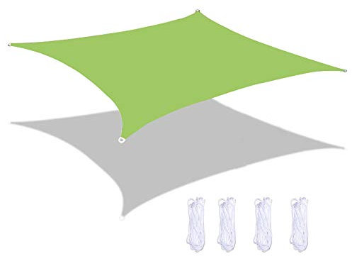 L'ombra impermeabile verde 4X6m del prato inglese del patio all'aperto del giardino vela l'anti baldacchino resistente all'usura UV 95%