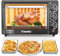Fornetto elettrico 22 litri, forno in acciaio inox con temperature regolabili e timer, tostapane multifunzione per cuocere al forno, arrostire, grigliare, toast, include teglia, griglia (FC1)