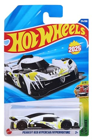 Hot Wheels Peugeot 9x8 Hypercar Hypervoiture HYW11 HW Exotics 2/5 Short Peugeot Licence Mattel 2025 1:64