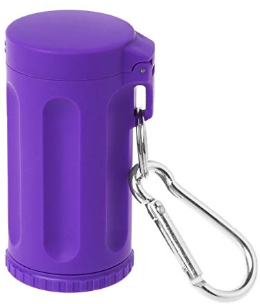 Whoasyst Posacenere portatile con coperchio tascabile antivento portachiavi accessori esterni strumenti esterni