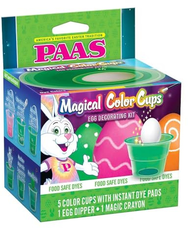 PAAS Magical Color Cups Egg Decorating Kit - America's Favorite Easter Tradition