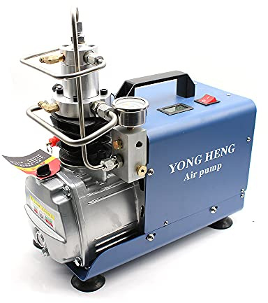 300Bar 4500PSI 32Mpa Hochdruck-Druckluftpumpe Elektrischer Luftkompressor, PCP-Luftpumpe für Druckluftpistole PCP-Luftpumpe Geeignet für normale Pkw-Fahrräder und Fahrradreifen