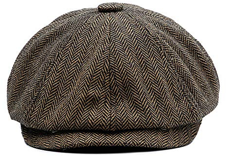 YAMEE Herren Baskenmütze Barett, Schiebermütze Herren, Unisex Beret Schirmmütze Flatcap Sportmütze Gatsby Newsboy Cap, Barette Cap,Größe 58cm-60cm