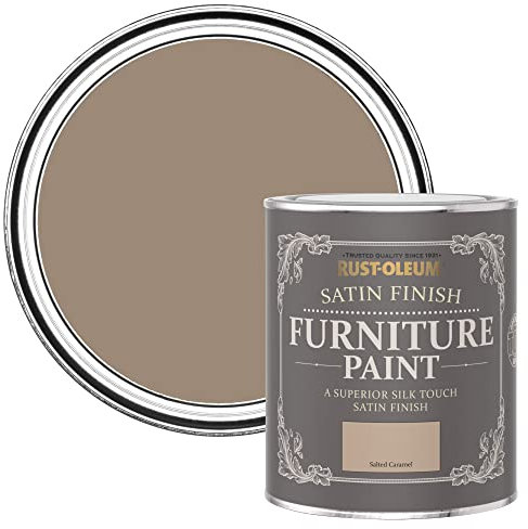 Rust-Oleum Brown Furniture Paint in Satin Finish - Salted Caramel Satin 750ml