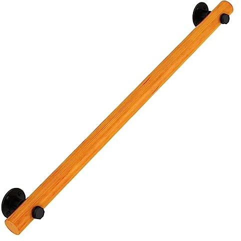 Gorssen Handlauf Holz Geländer für Treppen, Treppengeländer Innen, Rutschfreier Haltegriff, Geeignet für Wand, Flur, Badezimmer