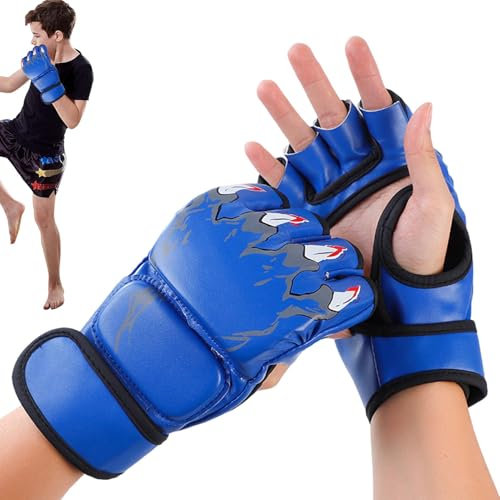 Sollee Boxhandschuhe für Damen, Grappling-Sparring-Handschuhe, Halbfinger-Handschuhe für Sparring, Boxsack, Kampfsport, MMA und Training Workouts