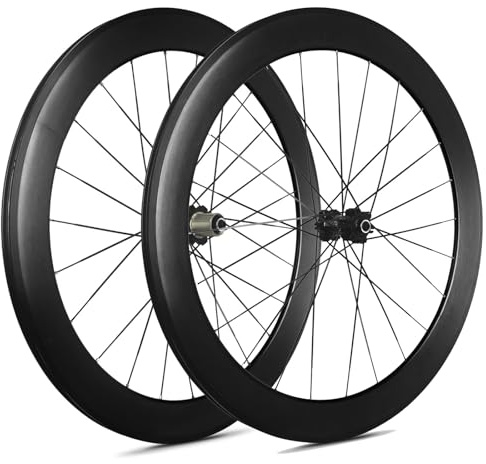 700C Rennrad-Radsatz Felgenbremse 60 Mm Tiefe Aluminiumlegierungsfelgen 23/25/28C Drahtreifenräder Vorne 2 Hinten 5 Lager