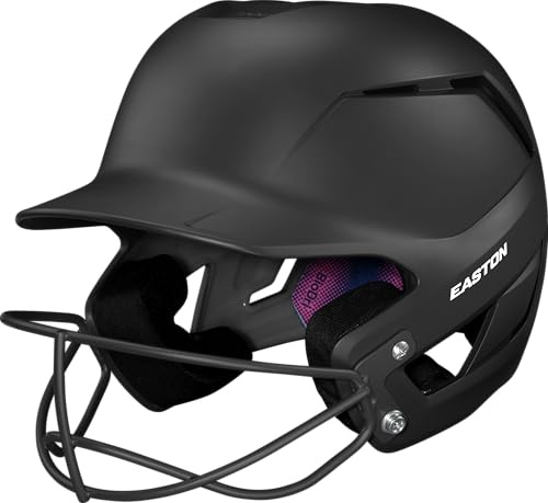 Easton | Z50 Batting Helmet with Softball Mask | Softball | Matte | Black | Small/Medium (6 1/2 - 7 1/8)