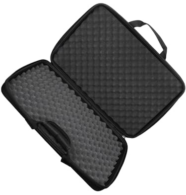 YIXANNX Custodia per attrezzatura DJ, borsa portaoggetti per DJ, antiurto, leggera, rigida in EVA per il trasporto sicuro di controller portatili, custodia rigida in EVA per controller spugna