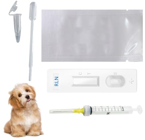 Kit de test de grossesse pour chien à la maison Test grossesse pour chien à détection rapide et précise avec tampon jetable précoce pour kit pour chiens la maison