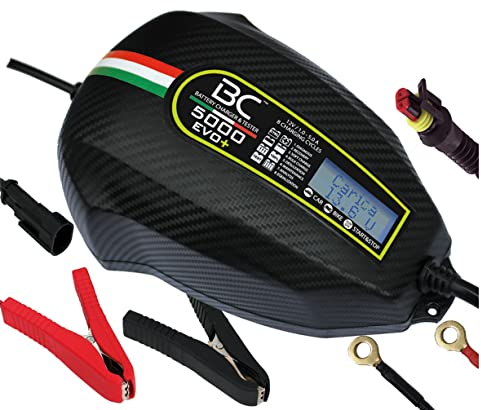 BC Battery Controller BC SMART 2000+, Intelligentes Batterieladegerät und Erhaltungsladegerät für alle 12V Blei-Säure Autobatterien und Motorradbatterien, 2 Amp