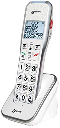 Geemarc Amplidect 595 HS - Zusätzliches Mobilteil mit verstärkter Empfangslautstärke für die Amplidect 595 und 595 U.L.E Reihe - Basisstation Erforderlich - Mittlerer bis Schwerer Hörverlust