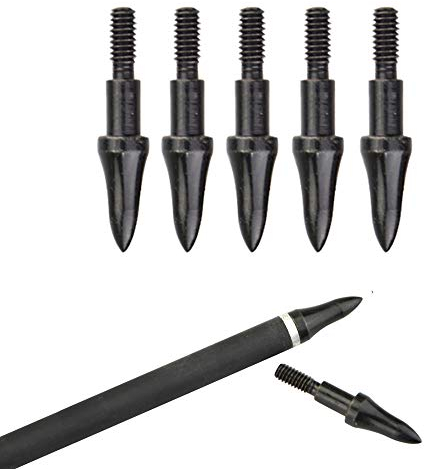 SHARROW 24 Stück Bogenschießen Pfeilspitzen Projektilspitzen Edelstahl Ziel Pfeil Tipps Jagdspitzen 75 Grains Broadheads für Pfeil und Bogen (Typ 1)