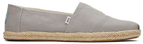 TOMS Men's Alpargata Rope Loafer Flat, Medium Grey, 11 UK
