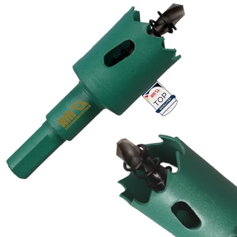 AM-Zerspanungstechnik Scie cloche bi-métal Ø23, foret professionnel, pour tubes vides, scies cloches, pour bois, placoplâtre, plastique, acier inoxydable et panneaux de particules (23 mm)