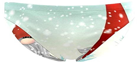 VBFOFBV Pantaloncini Jammer da Nuoto a Gamba Quadrata da Uomo, Jammer da Bagno da Uomo,Gnomi svedesi di El del Fumetto di Natale di Inverno