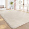 Sour Lemon Rugs Living Room 200x300cm, Cream Area Rugs for Bedroom, Washable Anti Slip Extra Large Shaggy Soft Rug Fluffy Modern Floor Carpets Mat Beside Carpet for Kids Living Room