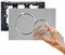 Empyreal Placa de Activación para Cisterna de Inodoro, Repuestos para Modelo Antiguo la Placa de Activación Compatible con Geberit Sigma 01 115770115 de Doble Descarga, 1 Pieza (Cromado Brillante)