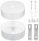 URHRHU Baldachin Metall Weiß 100 X 24mm Baldachin Lampe Deckenleuchte Anschluss Metall Anschlussdose Baldachin Rosette für Lampen Geeignet