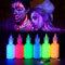 LOPHE Pintura Facial Niños, 6*30ml Pintacaras Infantil Kit, Pintura Neon Cara con Lámpara UV, Pinturas Fluorescentes Cara y Corporal, Hipoalergénico, Maquillaje UV Halloween Festival (Conjunto B)