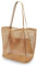 MorLuks Mesh Strandtasche Khaki XXL, Beach Bag, Strandtasche mit Reißverschluss Innentasche, Strand Tasche Damen, Badetasche Groß, Faltbare Netztasche Handtaschen Strandbeutel