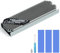 ASTARON M.2 SSD Heatsink 2280 Thin Cooler with Nano Thermal Pads (0.5mm-1mm) NVME M2 Thermal Pad Double-Sided Heat Sink for PC/PS5/Gaming Laptops (Silver)