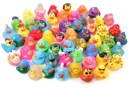 30 Stück Gummi Badeenten Quietscheente Rubber Duck Weihnachten Gummienten Weihnachtskalender Gummi Enten Lustig für Schwimmbäder und Badewannen Dekoration