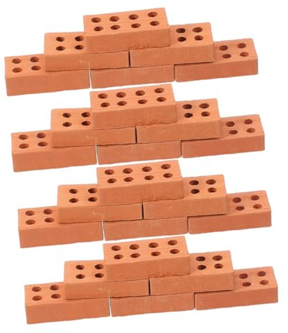 BESPORTBLE Modèles Miniatures de Briques de Construction pour Garçon et Filles 100 Pièces 8 Trous Accessoires de Paysage DIY Jeux Éducatifs Développement Manuel Créativité Loisirs Créatifs