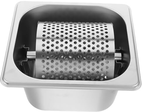 TOPPERFUN Rullo per Burro in Acciaio Inox 18 l Supporto Spatola Ergonomica per Spalmare Burro su Hamburger Pane e Pasticceria Utensile Cucina per Barbecue Picnic e Uso Professionale