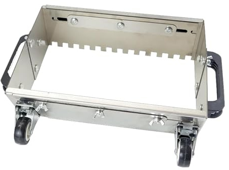 400-800mm Cazzuola Dentellata Regolabile, Piatto per Stucco con Ruota, Cazzuola in Acciaio Inox per Livellamento del Betone, Utensili per la Posa di Piastrelle