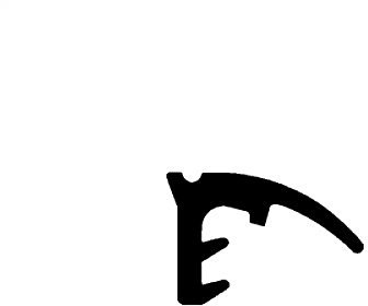 DIWARO. | Anschlagdichtung AS012 | schwarz | 5 Meter | TPE | Fensterdichtung für Aluminiumfenster, Kunststofffenster, Holzfenster. Montage an Außen- bzw. Innenseite von Fensterflügel und Fensterrahmen