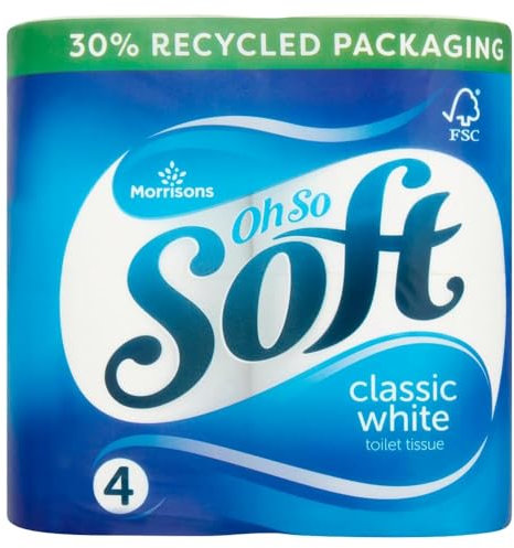 Morrisons Toilet Tissue White 4 Pack