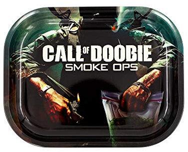 Call of Doobie Metal Rolling Tray Small - Smoke Ops COD Duty