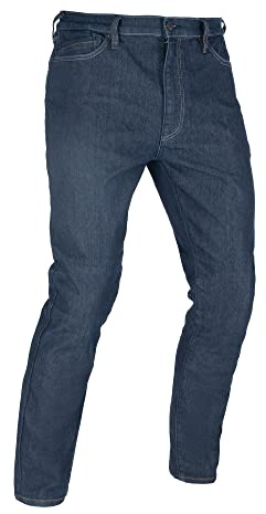 Oxford Pantalones de Mezclilla Rectos de una Sola Capa aprobados por AA para Motocicleta, añil, 30W / 30L