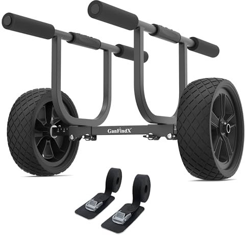 GanFindX Kt-800 Kajak, Schwarz, 8 Airless Wheel