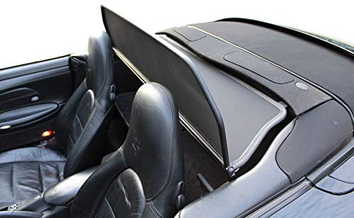 Aperta Filet Coupe-Vent Compatible avec Porsche 911 996 Noir Filet Anti-remous 100% sur Mesure OEM Qualité Windschott fabriqué aux Pays-Bas