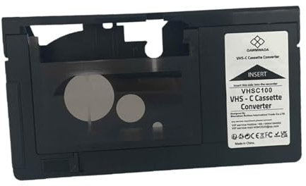 AsrMyjcx VHS to Vhsc Cassette Adapter Tape Converter Supports S-vhs-c/s-vhs Professional Accessory Cassette Converter Tape Adapter