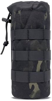 Portaborraccia Zaino, Borsa per Borraccia Molle Militare Tattico Borsa Tracolla Porta Regolabile Borsa Tattica per Bottiglie, per Sport Outdoor Ciclismo Trekking Campeggio Escursionismo (Mimetica)
