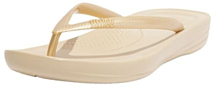 Fitflop Women's iqushion Ergonomic flip-Flops, Gold Gold 010, 6 UK