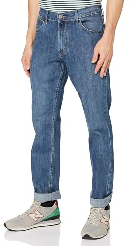 Wrangler Red Kabel Regular, Jeans para Hombre, Azul (Mid Stone), 38W / 30L