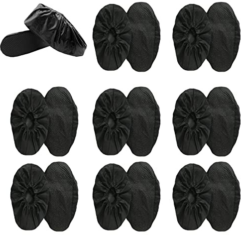 TSHAOUN 8 paia di copriscarpe riutilizzabili,Copriscarpe Antipolvere per Casa,antiscivolo impermeabile,Copertura Scarpe di Antiscivolo,Protezione per la casa moquette pavimento (8 paia)