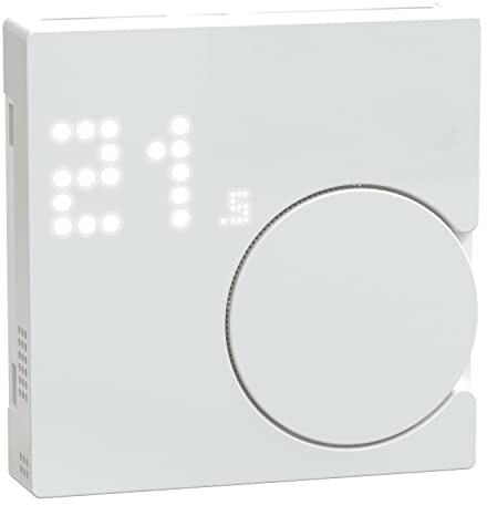 Schneider Electric Merten Smart Home Connected Raumtemperaturregler-Modul, Unterputz, System M, kompatibel mit Alexa und Google Home, aktivweiss, Artikelnummer MEG5779-0325