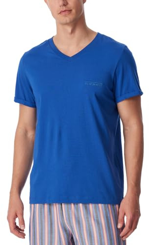 Schiesser Maglietta da Notte a Maniche Corte con Scollo a V, Mix + Relax Parte Superiore del Pigiama, Inda_181185, 54 Uomo