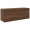 vidaXL Bad-Wandschrank Braun Eichen-Optik 80x25x30 cm Holzwerkstoff, Bad-Hängeschrank, Hängeschrank Badezimmer, Wand-Badschrank, Hängeschrank Bad
