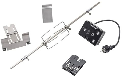 Char-Broil Tournebroche avec Moteur Électrique 140120 pour Barbecue, Broche Rotative Universelle pour Grills de 2 à 6 Brûleurs