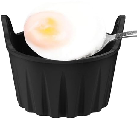 Vassoio per friggitrici ad aria calda, in silicone, per forno a microonde, con friggitrice ad aria calda, per uova riutilizzabili, per friggitrice, muffin